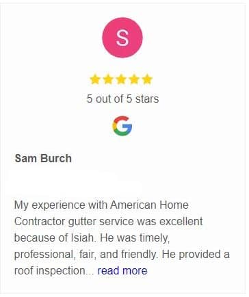 Google Review Image five star review part one