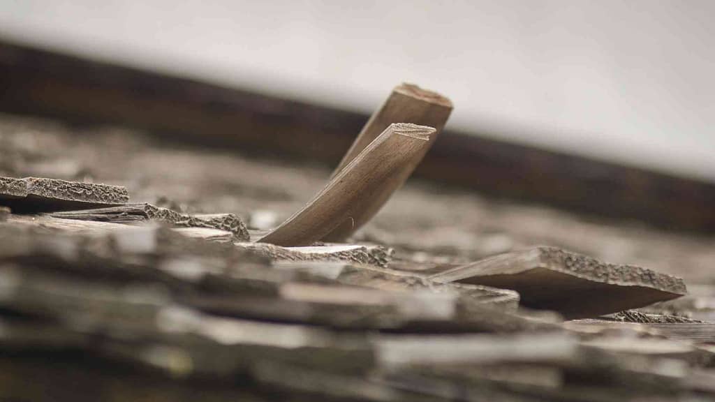 Damaged Columbia roof
