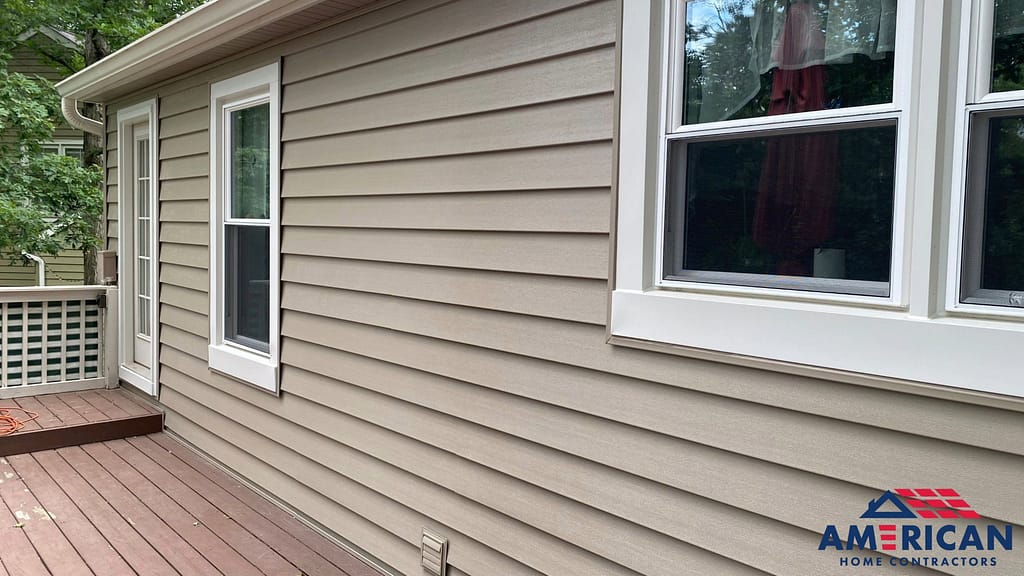 premium quality vinyl siding installed by american home contractors