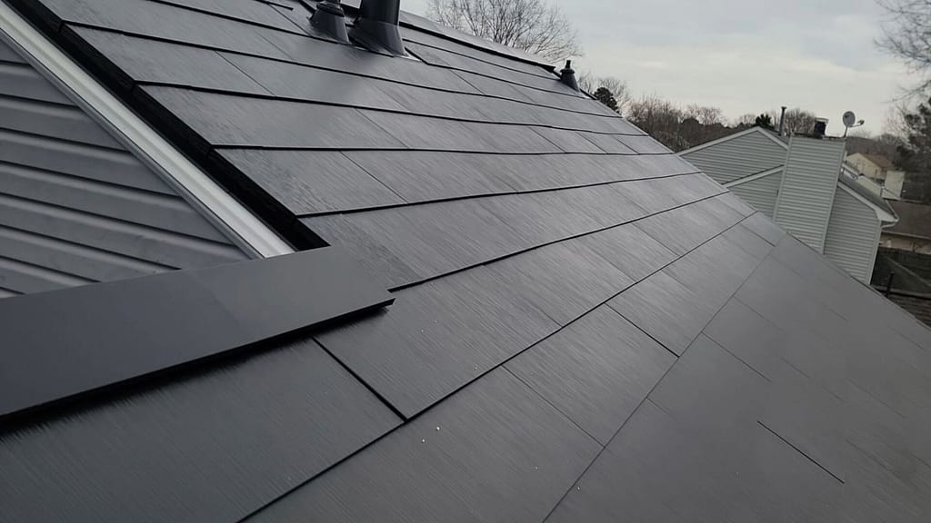 Tesla solar roof installed by American Home Contractors
