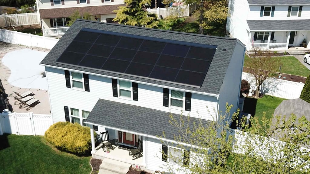 solar panels installed by American Home Contractors