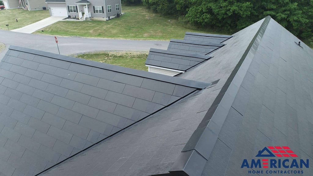 tesla solar roof installed by American Home Contractors