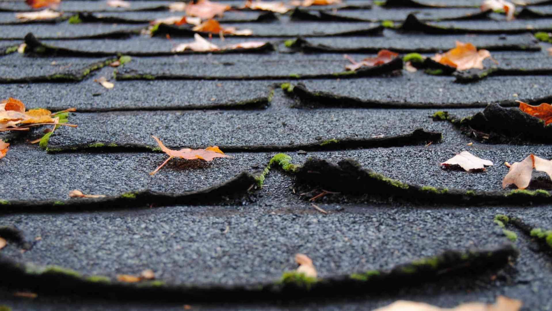 damaged roof requiring virginia roof leak repair