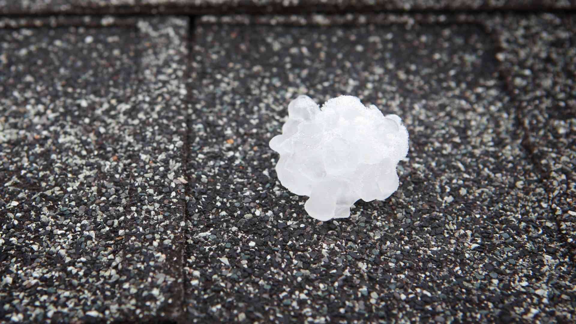 hail damaged Arlington county roof