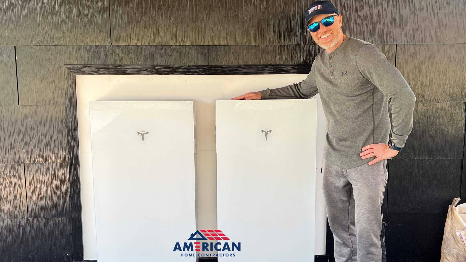 Pair of Tesla Powerwall Installed by American Home Contractors