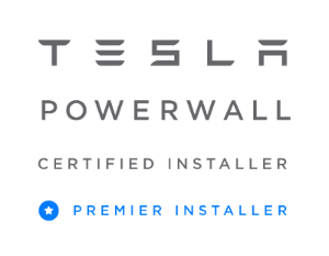 Tesla certified premier installer logo