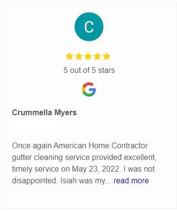 Google Review Image five star review