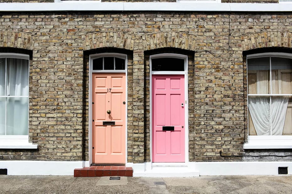 Painting a door