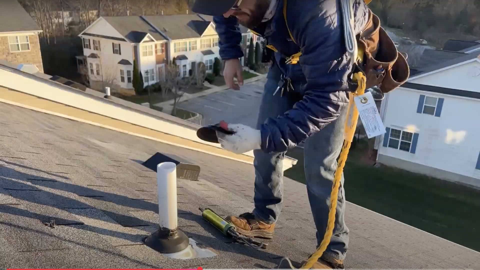 Repairing a roof boot