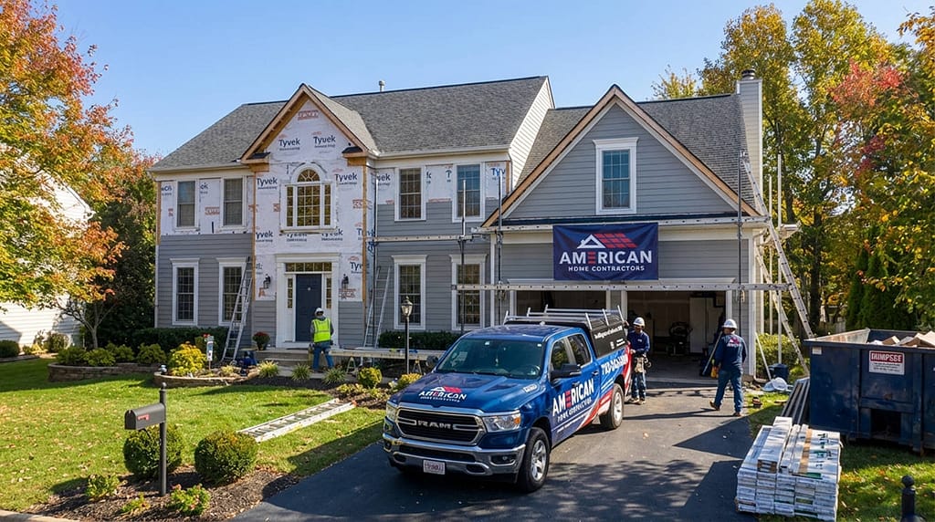 Siding of house in Maryland
