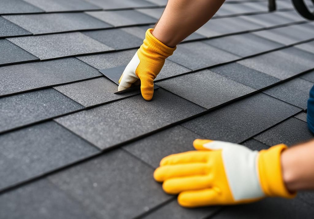 Technician Shingle Repair and Replace