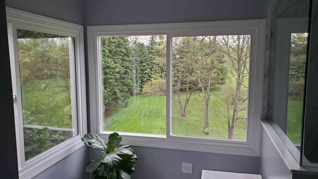 window replacement baltimore project
with plants