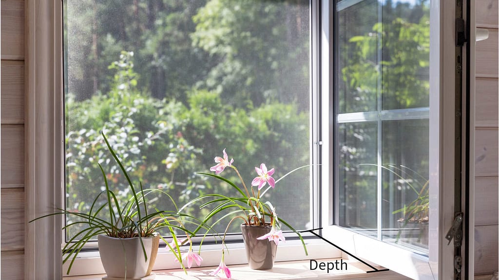 Window with Depth Label