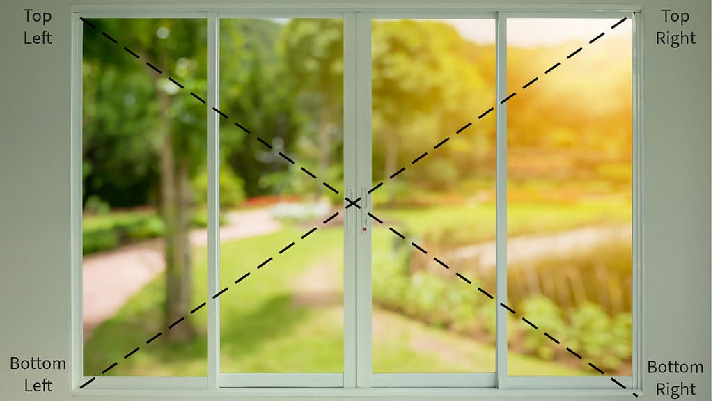 Window with labels