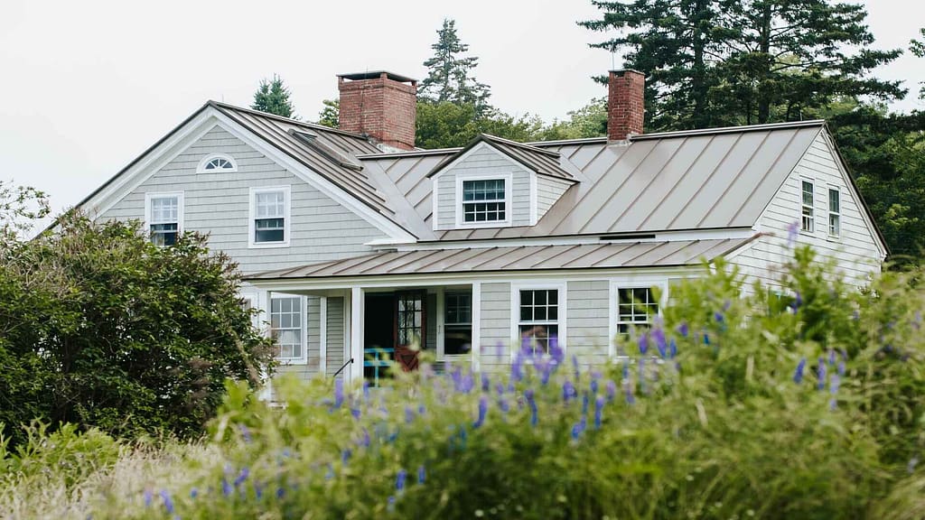 House with a metal roof