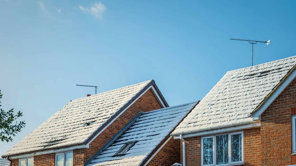 Roof with snow