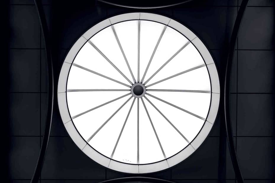 a ceiling skylight