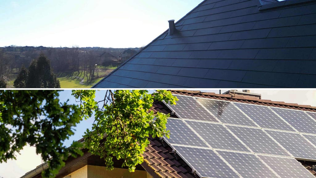tesla solar roof and traditional solar panels