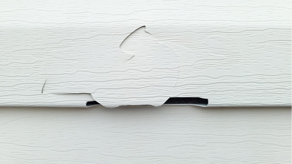cracked vinyl siding