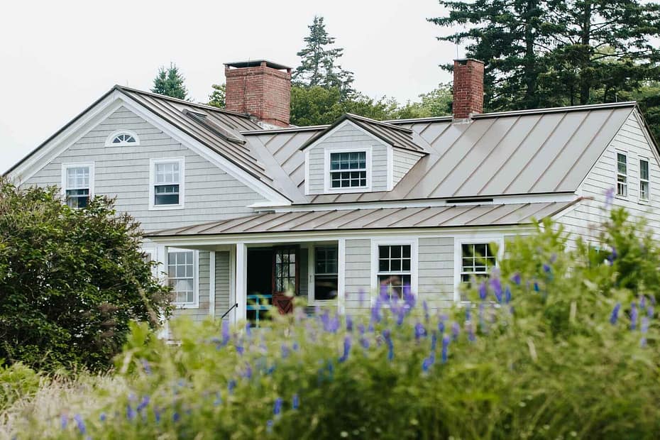 House with a metal roof